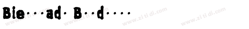 Bierstadt Bold字体转换